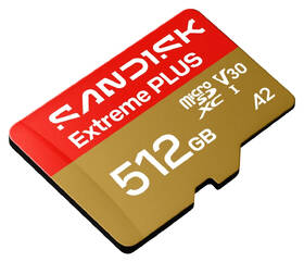 Paměťová karta SANDISK 512GB UHS-I (250R/170W) + SD apaptér 

 obrázek produktu 2 z 3