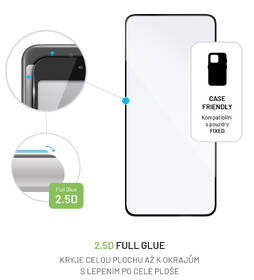 Tvrzené sklo FIXED Full-Cover na POCO X6 Pro 5G černá barva
