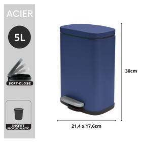 Odpadkový koš Spirella 10.20821, 5 l modrý

 obrázek produktu 1 z 9