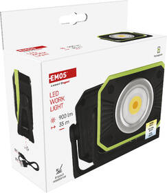 Svítilna EMOS COB LED nabíjecí pracovní reflektor 900 lm, 4400 mAh černá/zelená

 obrázek produktu 14 z 14