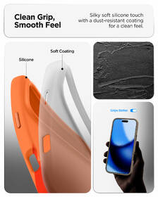 Kryt na mobil Spigen Silicone Fit MagSafe na Apple iPhone 17 Pro Max oranžový

 obrázek produktu 11 z 15