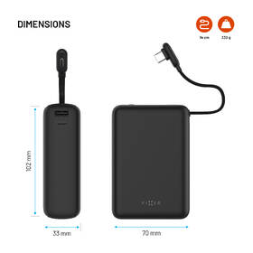 Powerbanka FIXED Zen 20 Loop s LCD displejem a výstupem 40W, 20 000 mAh černá

 obrázek produktu 6 z 7