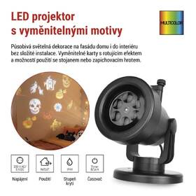 Dekorativní LED projektor EMOS XMAS, IP44 černý

 obrázek produktu 3 z 6