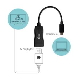 Redukce i-tec USB-C/Display Port 4K 

 obrázek produktu 2 z 3