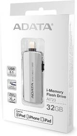 USB Flash ADATA i-Memory AI720 Flash 32GB USB 3.1/ Lightning šedá barva
