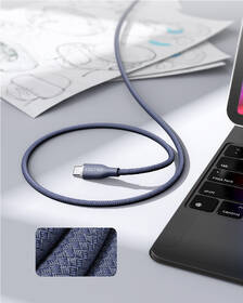 Kabel Voltme Powerlink Rugg Series USB-C/USB-C, CTC 3A/60W 1m modrý

 obrázek produktu 2 z 2