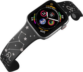Řemínek Mi-Band na Apple Watch 42/44/45/49 mm - motiv Znamení zvěrokruhu Lev, černý 

 obrázek produktu 3 z 3