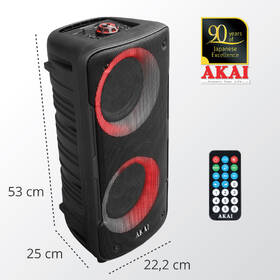Party reproduktor AKAI ABTS-TK19 černý

 obrázek produktu 4 z 8