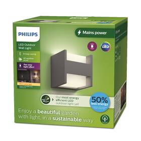 Nástěnné svítidlo Philips Arbour 2, 2700 K antracitové

 obrázek produktu 5 z 5