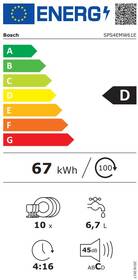 Myčka nádobí Bosch SPS4EMW61E EfficientDry bílá barva
