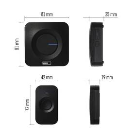 Zvonek bezdrátový EMOS P5730 na 3x AAA 

 obrázek produktu 4 z 8