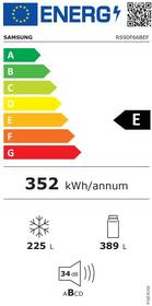 Americká lednice Samsung RS90F66BEFEO černá barva
