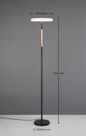 Stojací lampa TRIO CELESTE, LED hnědá

 obrázek produktu 8 z 8