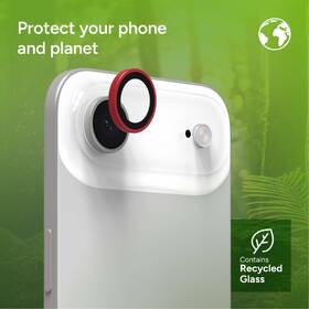 Ochranné sklo čočky fotoaparátu ZAGG InvisibleShield Premium GL (CameraRing) na Apple iPhone Air červené

 obrázek produktu 10 z 11