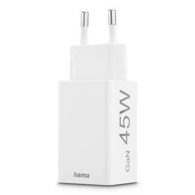 Nabíječka do sítě Hama GaN USB-C + USB-A, PD/QC, 45 W bílá

 obrázek produktu 4 z 7