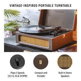 Gramofon Crosley Voyager BT hnědý

 obrázek produktu 9 z 11