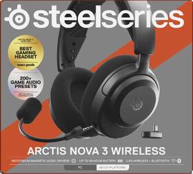 Headset SteelSeries Arctis Nova 3 WL černý

 obrázek produktu 10 z 11