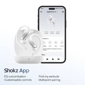 Sluchátka Shokz OpenFit Air 2, Bluetooth bílá

 obrázek produktu 8 z 12