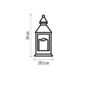 LED dekorace EMOS lucerna antik černá blikající, 3x AAA, vnitřní, vintage, časovač 

 obrázek produktu 3 z 4