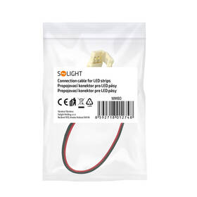 Kabel Solight propojovací, pro LED pásky 1cm, zacvakávací bílý

 obrázek produktu 2 z 2