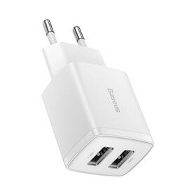 Nabíječka do sítě Baseus 2U 10,5W, 2x USB bílá

 obrázek produktu 3 z 9