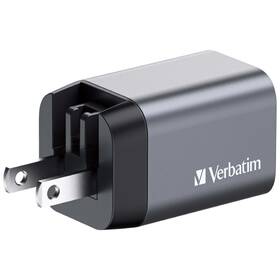 Cestovní adaptér Verbatim GNC-35 GaN 35W, 1x USB-C PD 35W, 1x USB-A QC 3.0 stříbrný

 obrázek produktu 4 z 6