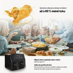 Fritéza horkovzdušná Lauben DualZone® Air Fryer 8000BC černá

 obrázek produktu 12 z 14