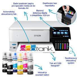 Tiskárna multifunkční Epson EcoTank L8160 bílá

 obrázek produktu 3 z 15