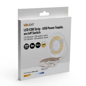LED pásek Solight COB pásek, 5m, USB napájení černý

 obrázek produktu 4 z 4