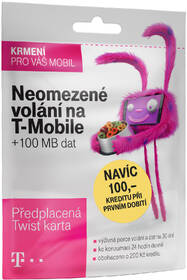 SIM karta T-Mobile SIM s kreditem T-mobile Twist V síti 200 Kč kredit - hlasové volání 

 obrázek produktu 1 z 1