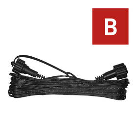 Prodlužovací kabel EMOS pro spojovací řetězy Standard černý, 10 m, venkovní i vnitřní 

 obrázek produktu 2 z 7