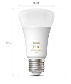Chytrá žárovka Philips Bluetooth, 8W, E27, White Ambiance, 2ks 

 obrázek produktu 3 z 6