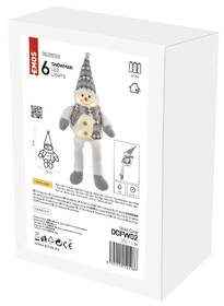 LED dekorace EMOS vánoční sněhulák sedící, 31 cm, 3x AA, vnitřní, teplá bílá 

 obrázek produktu 9 z 9