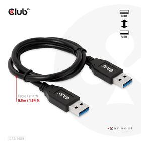 Kabel Club3D USB-A/USB-A, 0,5m černý

 obrázek produktu 4 z 8