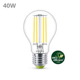Žárovka LED Philips 40W, filament, A60, E27, neutrální bílá 

 obrázek produktu 2 z 3