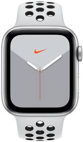 Chytré hodinky Apple GPS 44mm pouzdro ze stříbrného hliníku - platinový/černý sportovní řemínek Nike 

 obrázek produktu 1 z 3