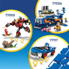 Stavebnice LEGO® Sonic the Hedgehog™ 77118 Silver a jeho auto vs. Knuckles a jeho monster truck 

 obrázek produktu 6 z 9