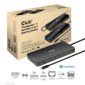 Dokovací stanice Club3D Thunderbolt 4, 3xUSB-C, 3xUSB-A, PD černá

 obrázek produktu 1 z 5