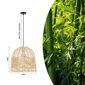Závěsné svítidlo IMMAX BOHO PELO, D50cm, E27, přírodní ratan černé/hnědé

 obrázek produktu 2 z 5
