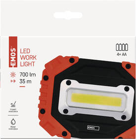 Svítilna EMOS COB LED pracovní, 700 lm, 4× AA černá/oranžová

 obrázek produktu 12 z 12