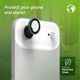 Ochranné sklo čočky fotoaparátu ZAGG InvisibleShield Premium GL (CameraRing) na Apple iPhone Air - duhové 

 obrázek produktu 10 z 11