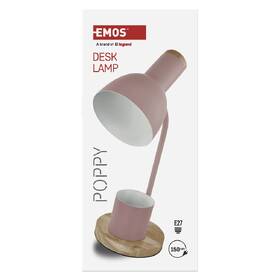 Stolní LED lampička EMOS Poppy, max. 25 W, žárovka E27, IP20 růžová

 obrázek produktu 6 z 8