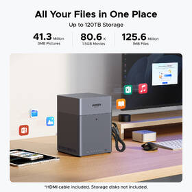 Datové úložiště (NAS) UGREEN NASync DH4300plus - 85660 (Diskless) šedé

 obrázek produktu 12 z 13