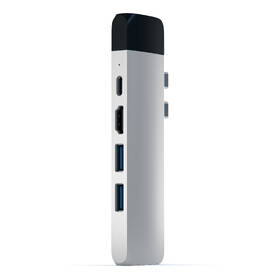 USB Hub Satechi USB-C PRO Hub (HDMI 4K, Pass Through Charging, 1x USB 3.0, 1x MicroSD, Ethernet) stříbrný

 obrázek produktu 5 z 12