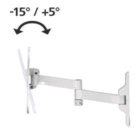 Držák TV Hama výklopný, pro úhlopříčky 19" až 48", nosnost 25 kg bílý

 obrázek produktu 5 z 11