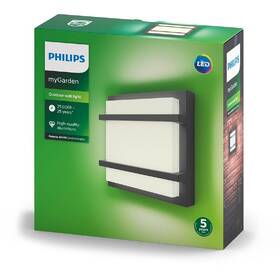 Nástěnné svítidlo Philips Petronia, LED, neutrální bílá - antracitové 

 obrázek produktu 2 z 2