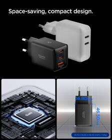 Nabíječka do sítě Spigen Essential 47W 2xUSB-C/1xUSB-A černá

 obrázek produktu 5 z 8