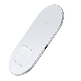 Bezdrátová nabíječka Baseus Simple 2in1, max 18W bílá

 obrázek produktu 1 z 6