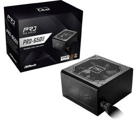 Zdroj ASRock PRO-650B, 650W, 80Plus Bronze černý

 obrázek produktu 5 z 5