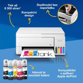 Tiskárna multifunkční Epson EcoTank L3356 bílá

 obrázek produktu 3 z 16